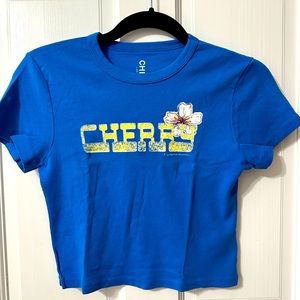 Cherry LA baby tee
